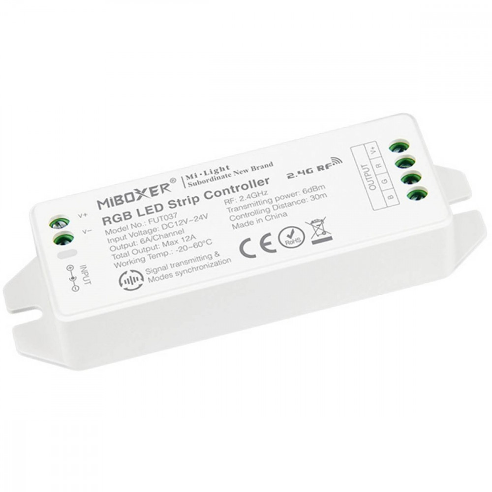 Vezérlő RGB LED szalag vezérlő 12/24V 12A Mi-Light Wi-Fi - FUT037M