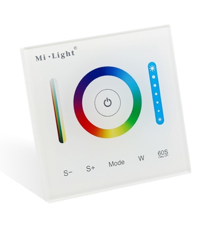 RGB+CCT LED érintővezérlő 12V / 24V 10A Mi-Light FALRA SZERELT - P3