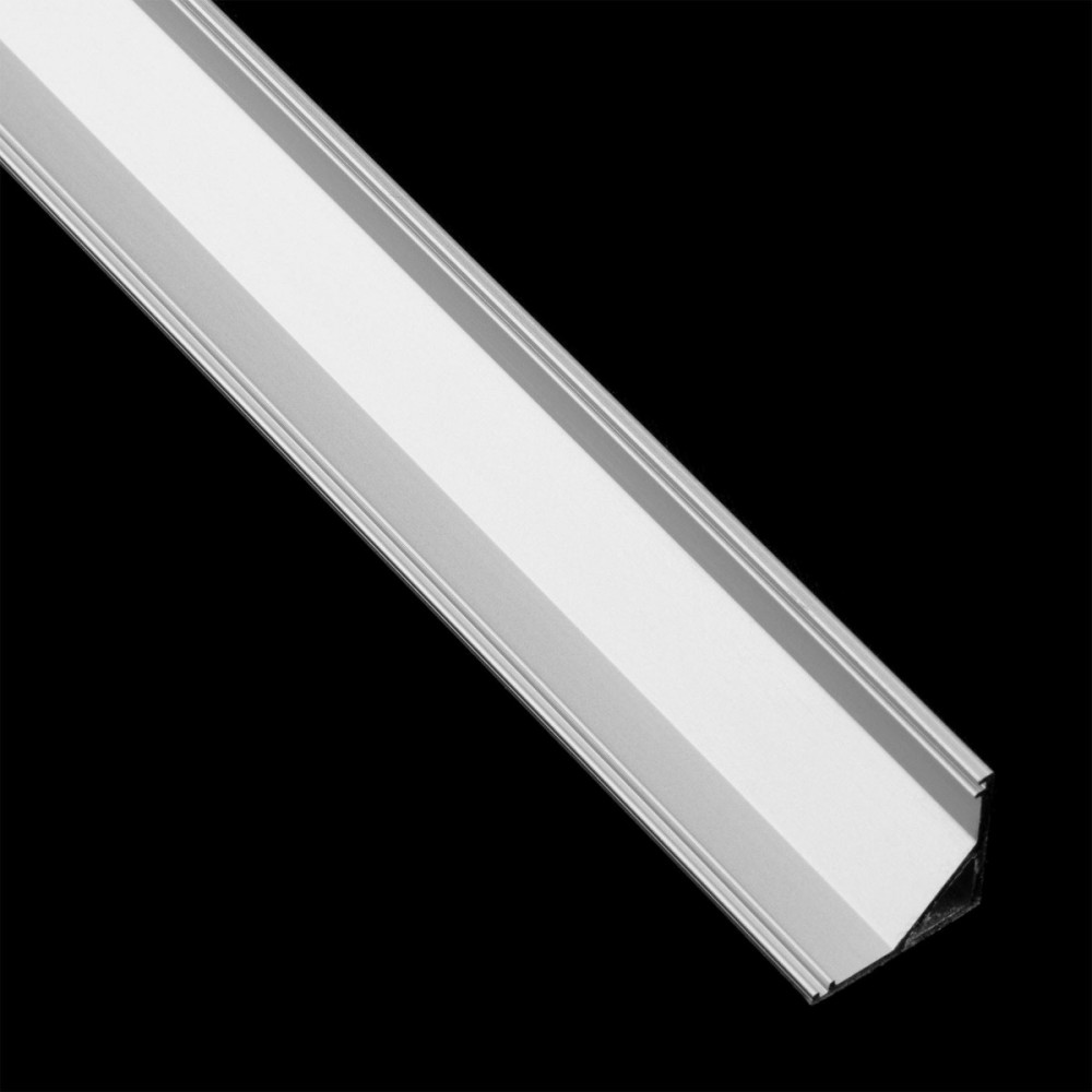 Sarok alumínium profil LED KM55 Silverhez Felületre szerelhető 1m