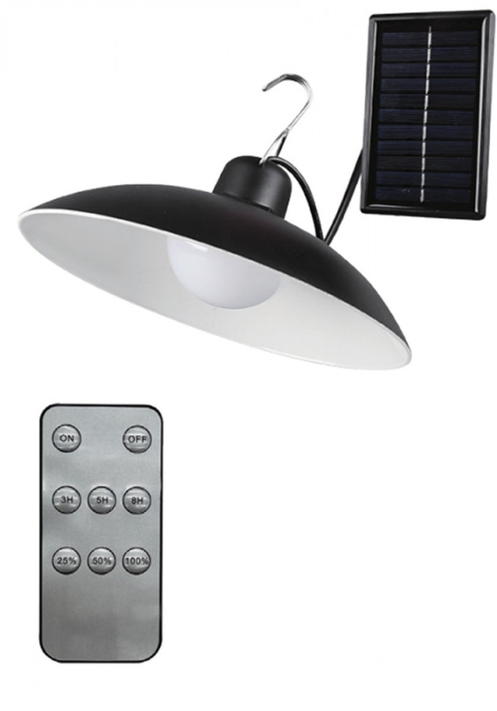 LED-es reflektor Solar Garden Lamp 6000K IP44 Twilight Sensor + TÁVIRÁNYÍTÓ