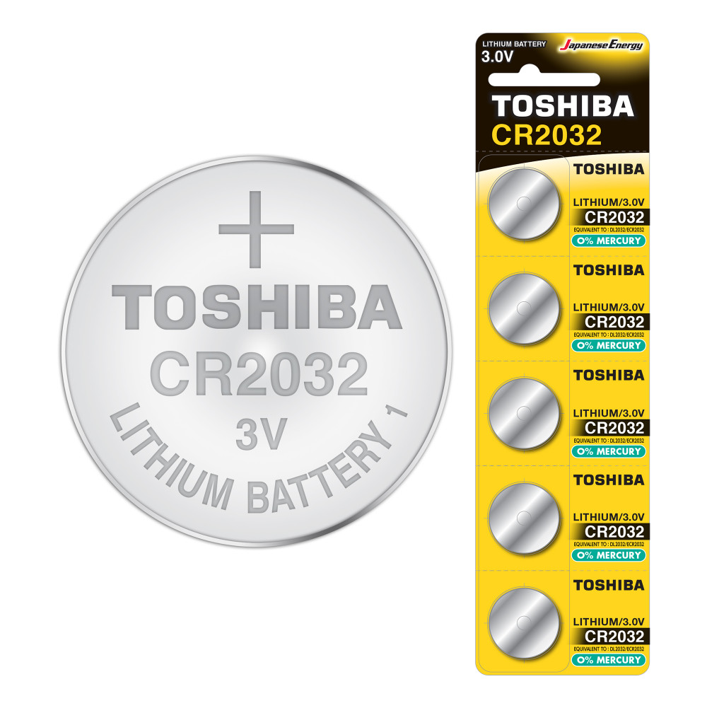 TOSHIBA speciális akkumulátorok Lithium CR 2032 3V buborékfólia 5 db